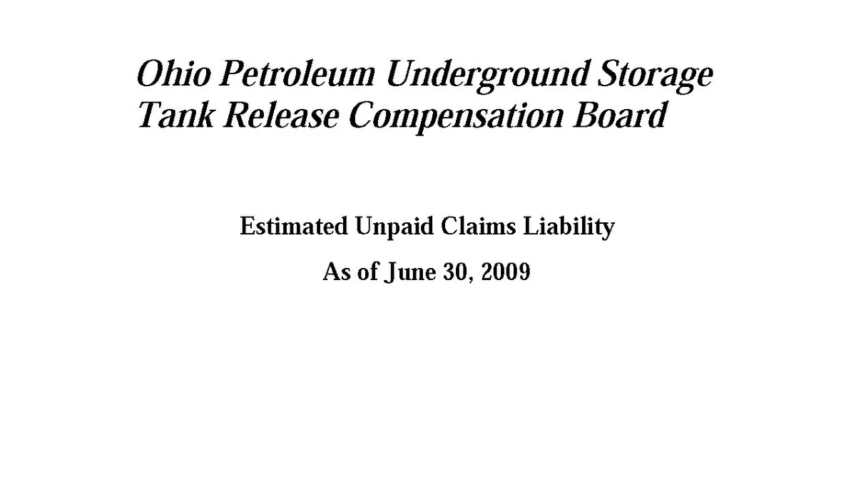 Compensation Claims And Liability